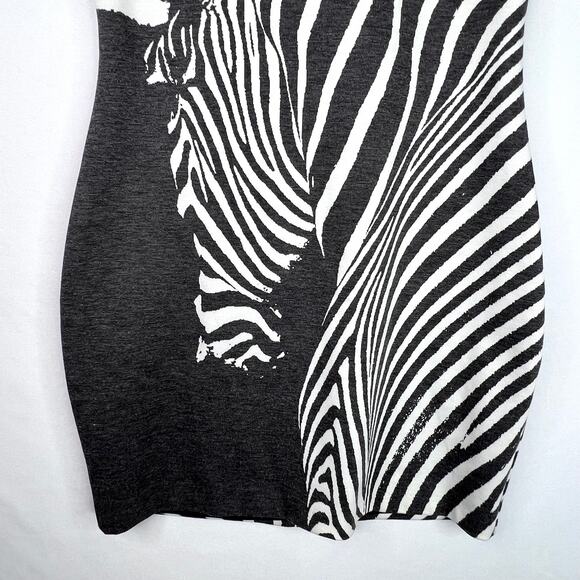 Bebe Addiction Bodycon Zebra Dress Small - Picture 6 of 10